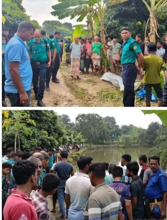 রাজশাহীতে পুকুর থেকে লাশ উদ্ধার