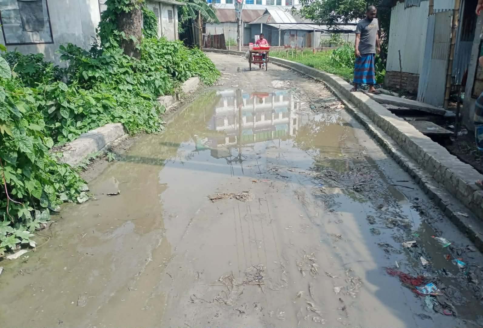 কালিয়াকৈর পৌরসভার ৫ নং ওয়ার্ডের বিভিন্ন সড়কে সামান্য বৃষ্টিতেই সৃষ্টি হচ্ছে জলাবদ্ধতা। জনসাধারণের চরম ভোগান্তি